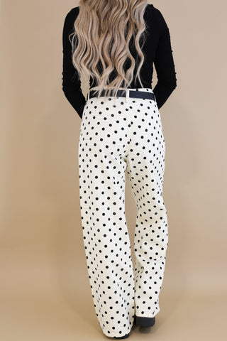 Daisy Dot Striaght-Leg Denim