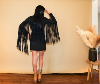 Alana Suede Fringe Dress