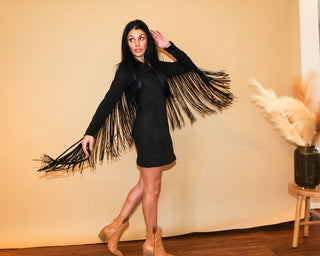 Alana Suede Fringe Dress