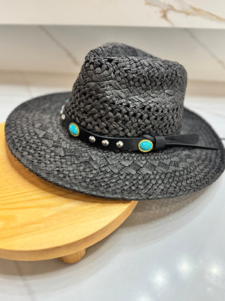 Panama Hat with Beaded Band