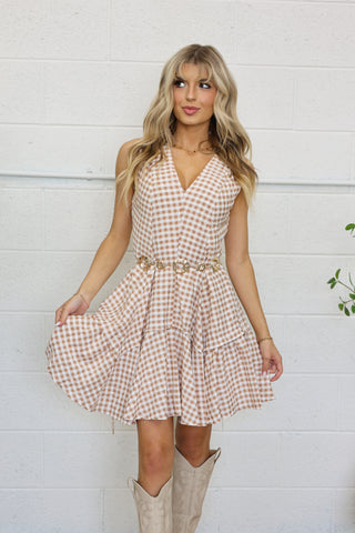 Maple Gingham Dress