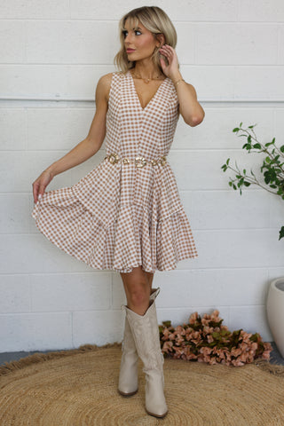 Maple Gingham Dress