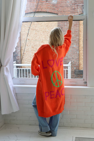 Love and Peace Cardigan