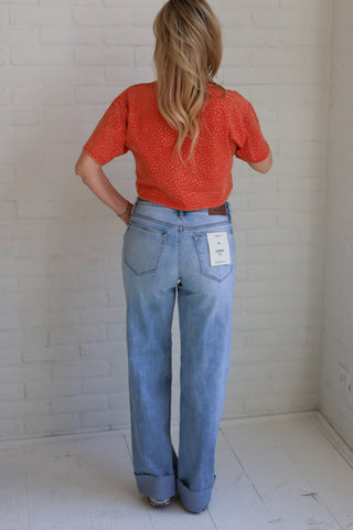 Sunset Spark Crop Tee