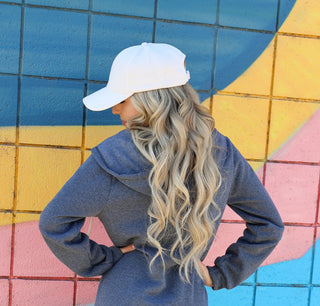 Velour Ball Cap - Cream