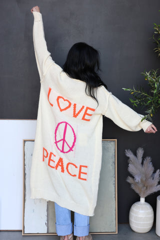 Love and Peace Cardigan