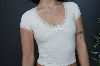 Milk & Honey Lace Tee
