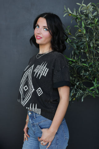 Boho Aztec Mineral Graphic Tee