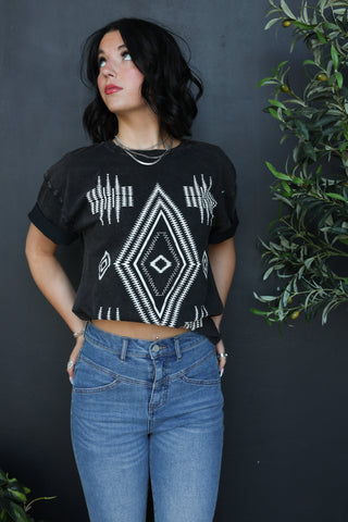 Boho Aztec Mineral Graphic Tee