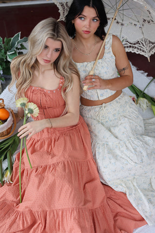 Florence Floral Textured Skirt