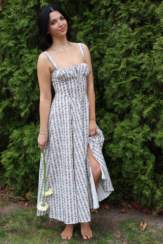 Floral cottagecore midi sundress