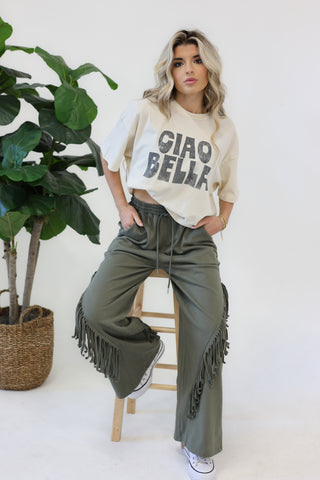 Ciao Bella  Boxy Crop Top