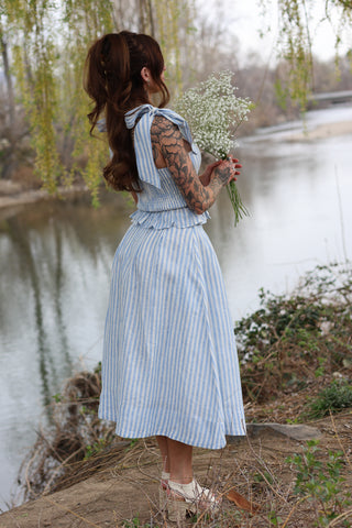 Fiona Stripe Corset Style Top