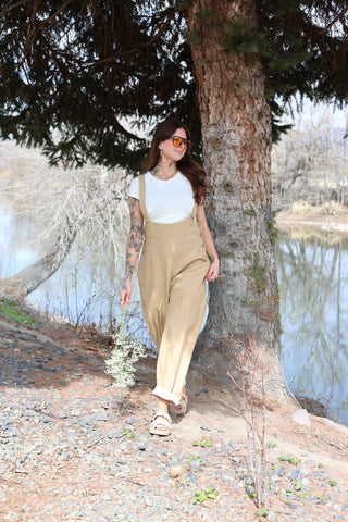 You Get Me Barrel Pleated Overalls
