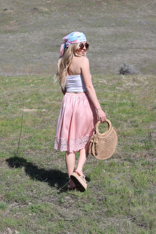 Rosette Lace Trim Culottes