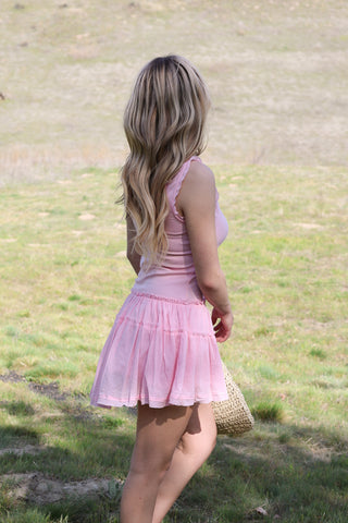 Pretty In Pink Sleeveless mini dress