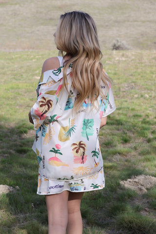 Tropical Print Top