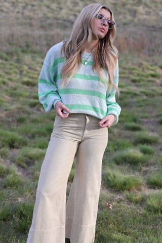 Rowan Striped Sweater Top