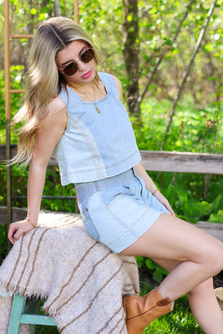 Sunny Day Denim Shorts
