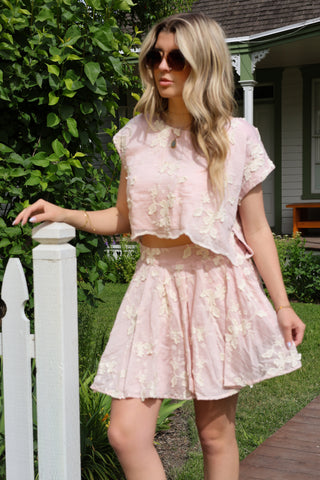 Blossom Whisper Eyelet Skirt