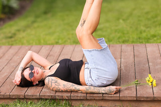 Jade High Waist Denim Jorts
