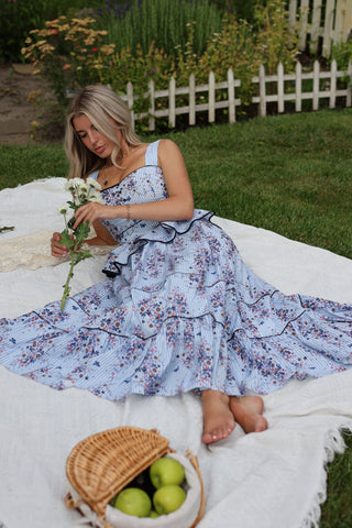 Aveline Peplum Maxi Dress