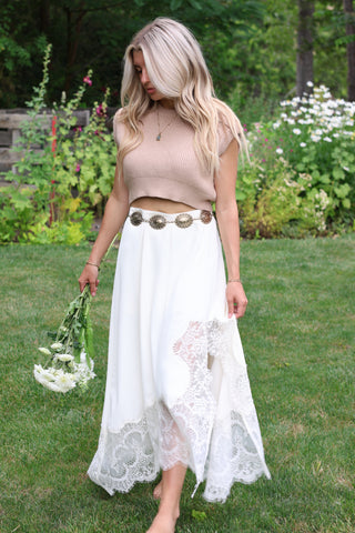 Luna and Lace Midi Skirt