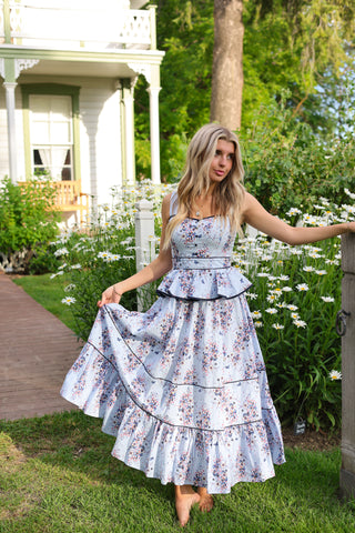 Aveline Peplum Maxi Dress