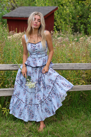 Aveline Peplum Maxi Dress