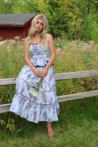 Aveline Peplum Maxi Dress
