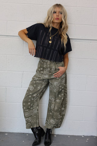 Limited Edition Blacked Out Cropped Graphic Tee