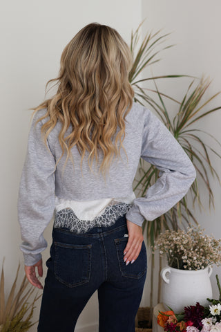 Lace and Lounge Sweatshirt