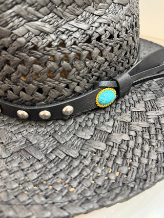 Panama Hat with Beaded Band