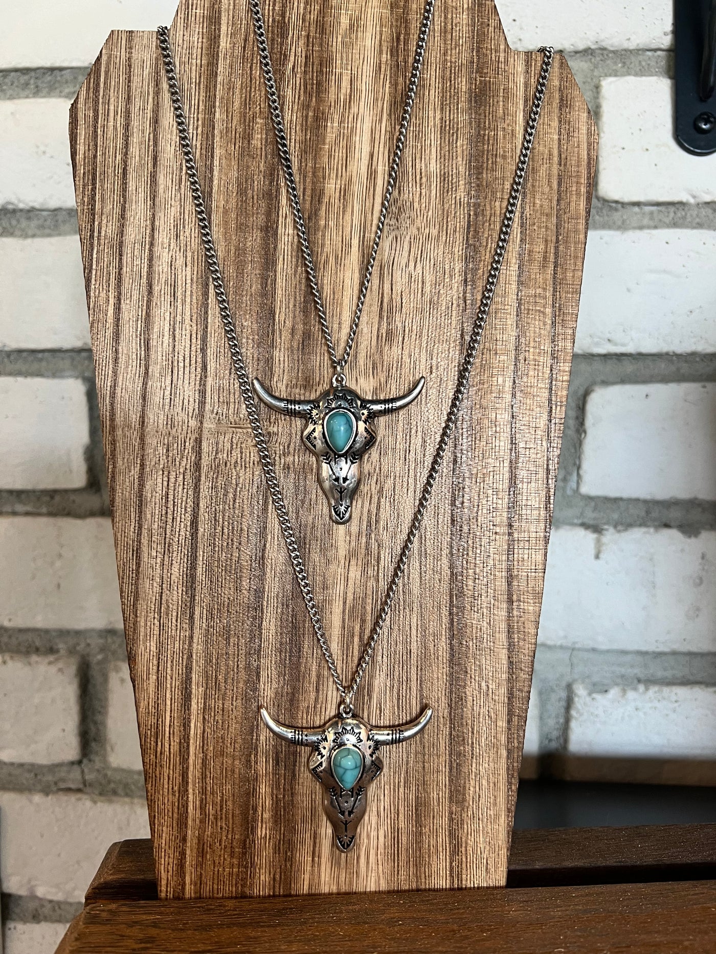 Buffalo Pendant Necklace