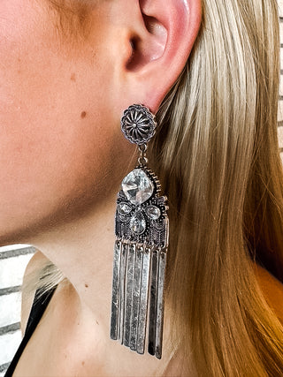 Coachella Silver Dangle Earring