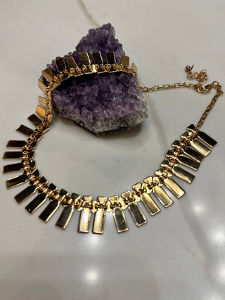 Geometric Fringe Necklace