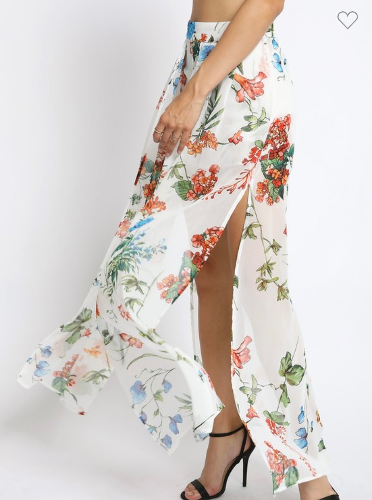 Garden Party Shorts with Maxi Overlay