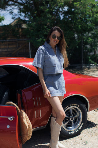 Break Free Denim Skort
