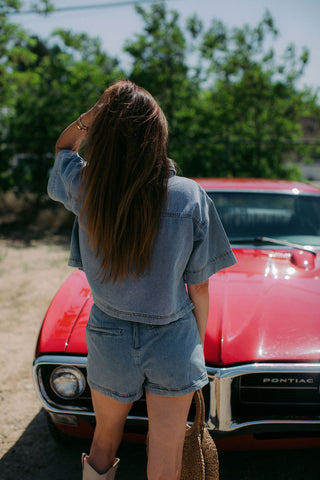 Break Free Denim Skort