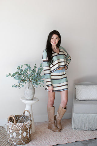 Hippie Chick Striped Skirt
