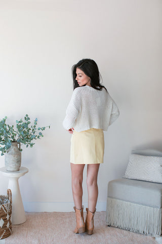 Buttercup Leather Pencil Skirt