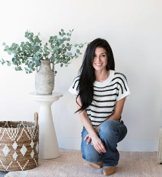 Samantha stripe Dolman Sweater top