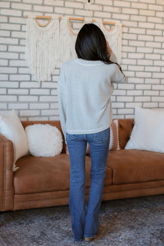 Maggie Grey Long Sleeved Sweater