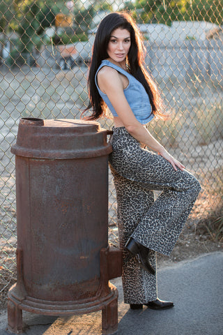Darlin Leopard Print Jeans