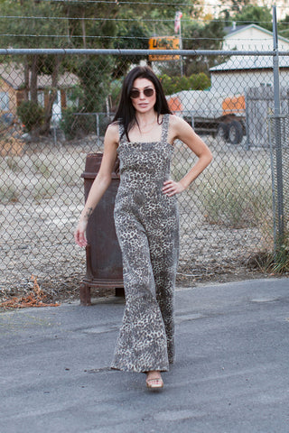 Pretty Little Leopard Wide Leg Jumpsuit