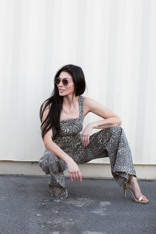 Pretty Little Leopard Wide Leg Jumpsuit