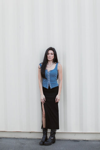 Everyday Button Front Tank