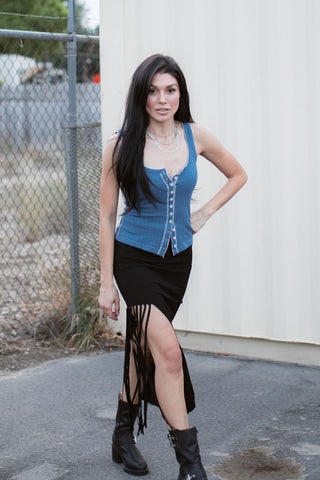 Everyday Button Front Tank