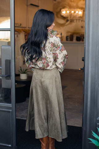 Bloom and Stitch Cropped Jacket