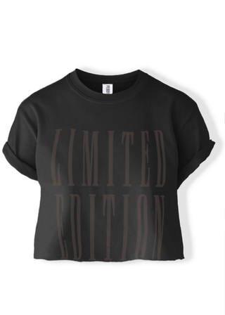Limited Edition Blacked Out Cropped Graphic Tee